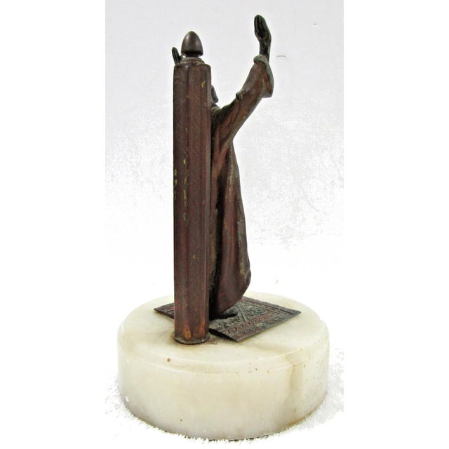 1910s Antique Cold-Painted Bronze Praying Man Figurine Attributed to Franz Bergman For Sale - Image 5 of 17