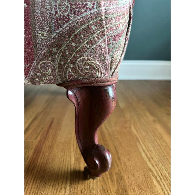 Antique Late 19th Century English Slipper Chair For Sale - Image 11 of 13