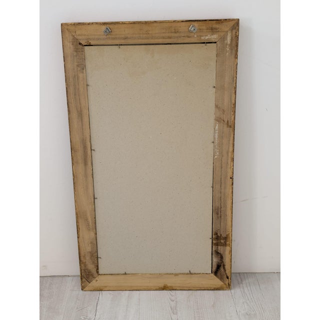 Gold Vintage Mirror in Gilded Wooden Frame, 1970 For Sale - Image 8 of 10