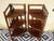 Corner furniture, corner shelves or bedside tables in rattan and wicker. Shelves in the shape of a quarter circle,...