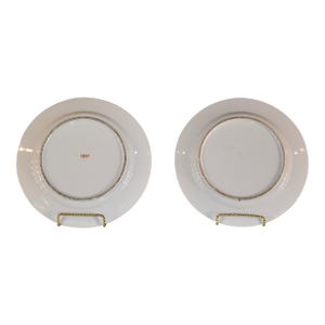 Pair of 19th Century Armorial Plates
