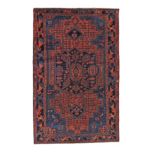 Vintage Hand-Knotted Persian Mousel Rug 4'7" X 7'2"