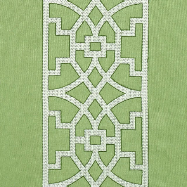 Sample - Schumacher X Mary Mcdonald Don't Fret Fabric in Lettuce For Sale