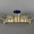 800 Silver Salt and Pepper Sticks in Blue Glass from Artigianato Italiano, Set of 7 For Sale - Image 5 of 15