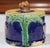 Late 19th Century 19th Century French Barbotine Majolica Covered Sugar Bowl With Cow Motifs For Sale - Image 5 of 9