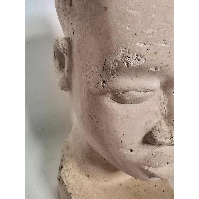 1940s Plaster Head Sculpture, France, 1940s For Sale - Image 5 of 8