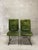 Mid-Century Modern Pair of Vintage 1970’s MCM Tubular Metal Frame Dining Chairs For Sale - Image 3 of 15