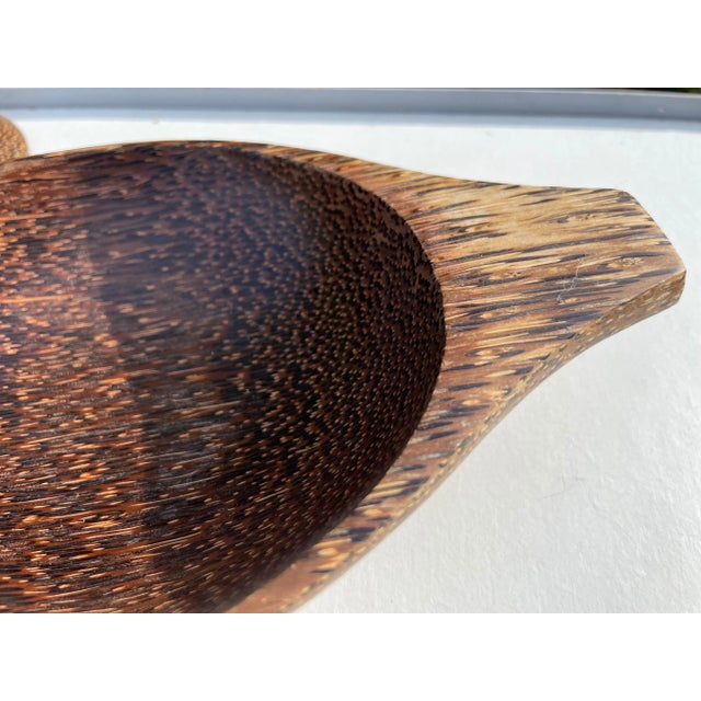 20th Century Brown Palmwood Decorative Vide Poche For Sale - Image 6 of 8