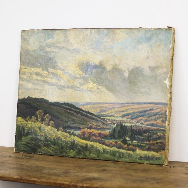 Michel Nizet, Liège School Ardennes Landscape, 1930, Painting For Sale - Image 8 of 12