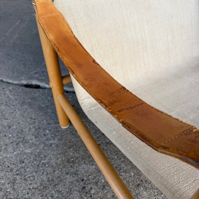 Bror Boije for Dux “Junker” Safari Lounge Chair and Ottoman For Sale - Image 10 of 12