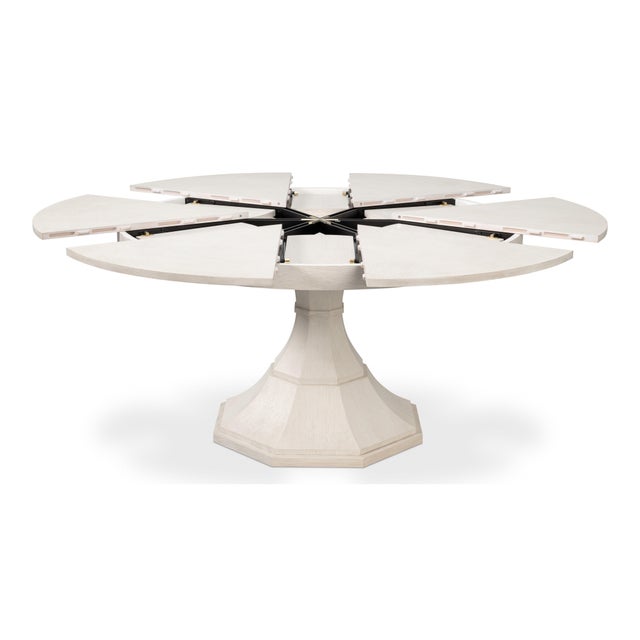 White Oak Expanding Dining Table - 85 1/2" For Sale - Image 4 of 11