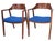 Pair of Mid Century arm chiars by the Jasper Chair Company, circa 1950/60's. The chairs feature architecturally designed...