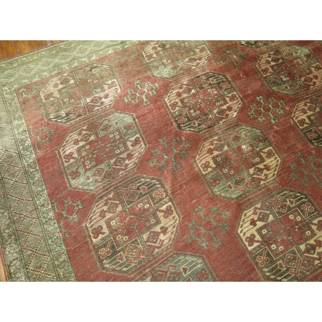 Large Antique Tribal Ersari Rug - 7'7" x 14'4" For Sale In New York - Image 6 of 8