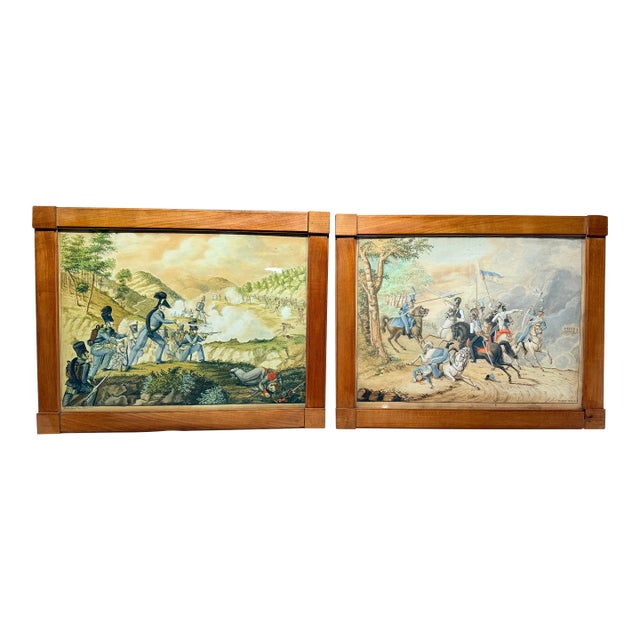 Pair, Josef Gabriel Frey (1791–1884) Gouache on Paper French Revolution For Sale