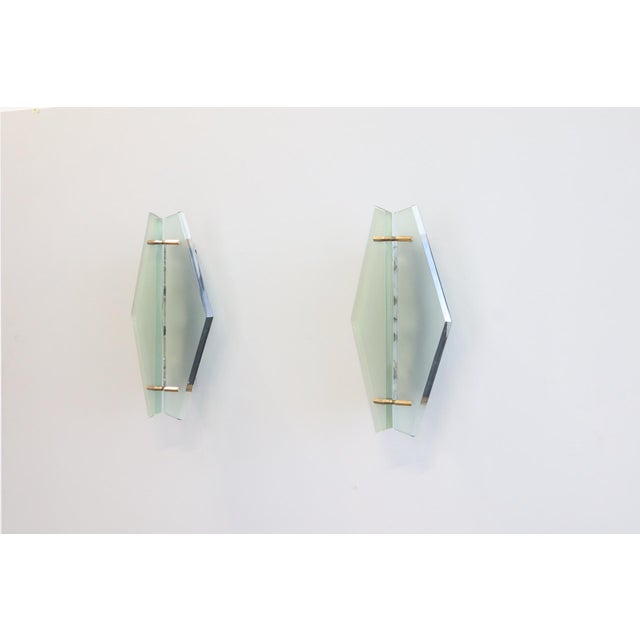 Max Ingrand for Fontana Arte Large Wall Lamps Model 1943, 1960, Set of 2 For Sale - Image 16 of 16