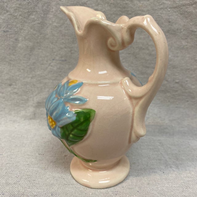 Hull Art Pottery Blue Magnolia Vase For Sale In Sacramento - Image 6 of 12