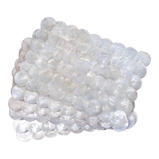 Capiz Shell Scalloped Rectangular Placemats - Set of 6 For Sale
