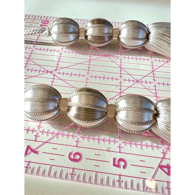 Ivory Beaded Key Tassel - H - 7.5 Inches For Sale - Image 12 of 14