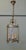 Metal Vintage Round Art Deco Brass and Glass Lantern, 1920 For Sale - Image 7 of 8