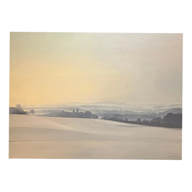 Claude Sauthier, Gros De Vaud, Oil on Wood, 1970s For Sale