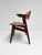 Brown Leather Cowhorn Chair, 1970s For Sale - Image 9 of 14