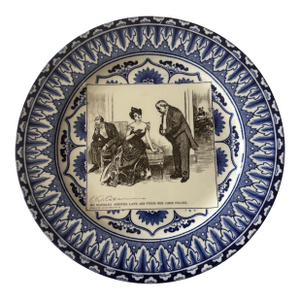 Early 1900s Royal Doulton "Mr. Waddles Arrives Late and Finds Her Card Filled"