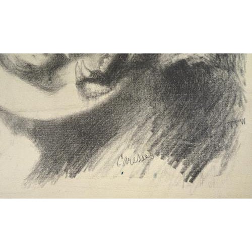 Caresses is an original artwork realized by the artist Theo P. Wagner. Lithograph on paper. The title and the monogram of...