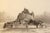 Vue du Mont St Michel by T. Drake lithograph, circa 1900. Damaud, lithographer. Published by Laine Brothers, Editors in...