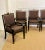 Art Deco 1980s Hollywood Regency Black Lacquer and Satin Dining Armchairs – Set of 6 For Sale - Image 3 of 13