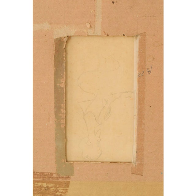 Bougaria, A Conversation Between Two Figures, Pencil Drawing For Sale - Image 5 of 9