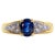 Natural Blue Sapphire 3.60cts & Diamond 0.20cts Ring in 18k Gold For Sale In New York - Image 6 of 8