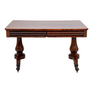 William IV Style Rosewood Library Table For Sale