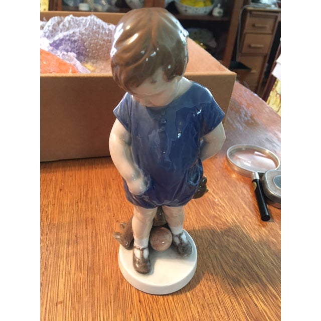 Royal Copenhagen Boy With Teddy Bear Figurine For Sale In Louisville - Image 6 of 6