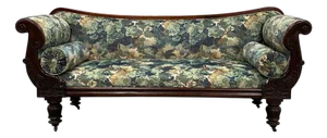 English William IV Carved Sofa, 19th Century