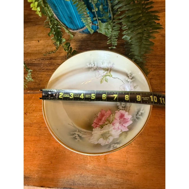 Ceramic Antique Rs Germany Prussia Reinhold Schlegelmilch Porcelain Bowl Roses For Sale - Image 7 of 8