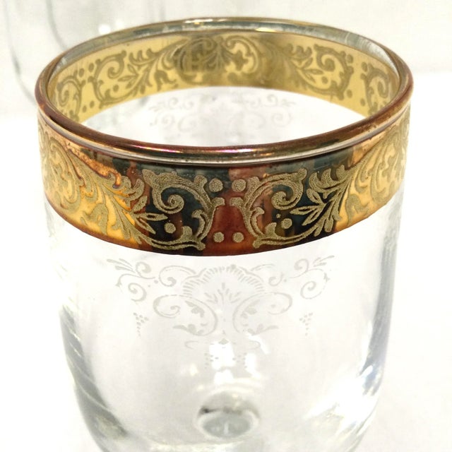 Mid-Century Modern Vintage Cellini Italian Wine Glasses- Set of 4 For Sale - Image 3 of 4