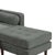 Cave Ash Gray Velvet Cave 2-Piece Performance Sectional For Sale In Los Angeles - Image 6 of 8