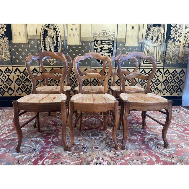 Louis Philippe Paillée Chairs, Set of 6 For Sale - Image 9 of 9