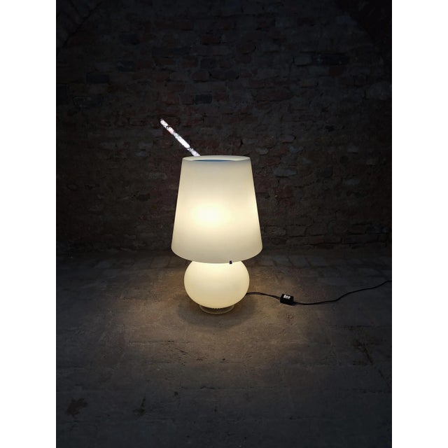 Metal Large Model 1853 Table Lamp by Max Ingrand for Fontana Arte, Italy, 1960s For Sale - Image 7 of 12