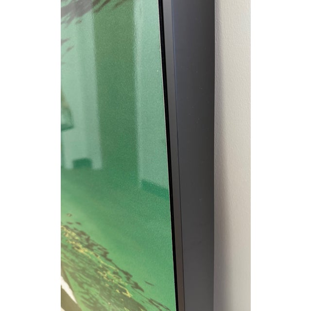 21st Century, Untitled, Abstract, Framed Photograph on Acm of Boat Reflection in Water, Artist Geoffrey Baris For Sale - Image 4 of 9