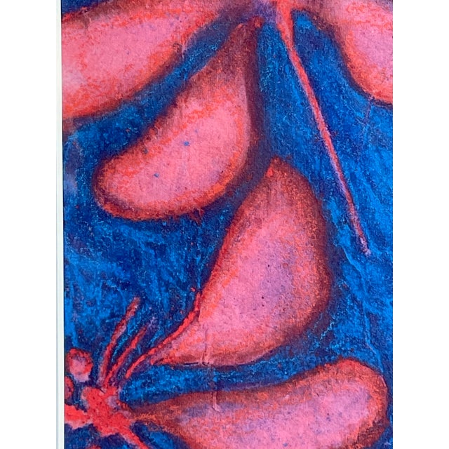 2020s Original Acrylic and Pastel Raspberry Pink Dragonfly by José Luis Peláez, Framed For Sale - Image 5 of 7