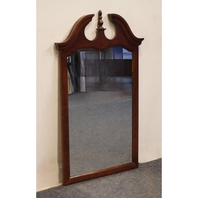 THOMASVILLE IMPRESSIONS Winston Court Solid Cherry Traditional Style 30" Pediment Mirror 20611-220 49.5" High 30" Wide 2"...
