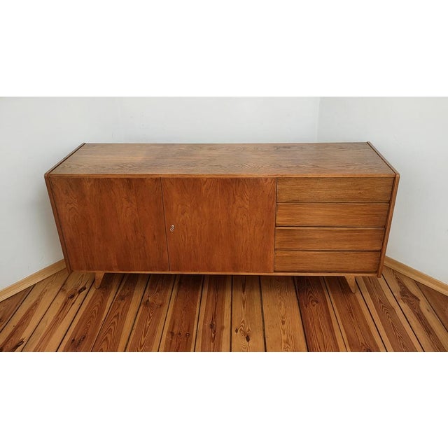 Czechoslovakian Sideboard by J. Jiroutek for Interier Praha, 1960s For Sale - Image 4 of 15
