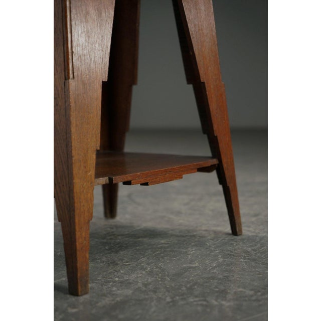 Wood Architectural Pedestal Table, 1920s For Sale - Image 7 of 14