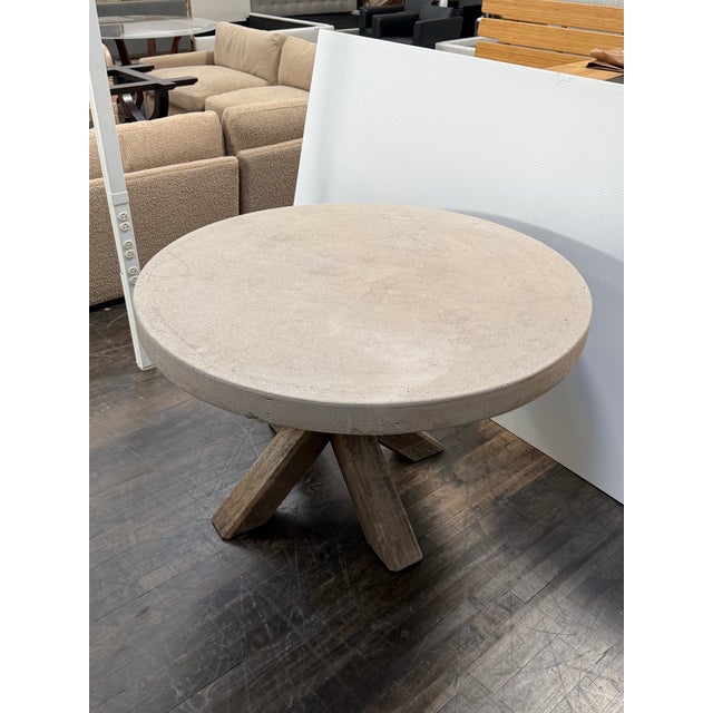 Wood Pottery Barn Abbott Outdoor Table, 48 Inches For Sale - Image 7 of 12