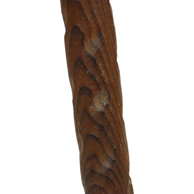 Brutalist Brutalist Spanish Tripod Wooden Milk Stool For Sale - Image 3 of 15