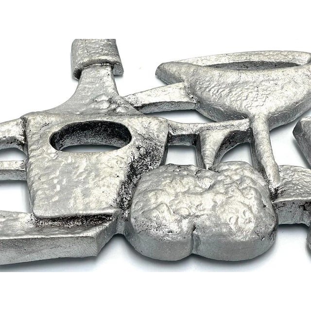 Mid-Century Modern Mid-Century Czech Wall Relief, 1950s For Sale - Image 3 of 5