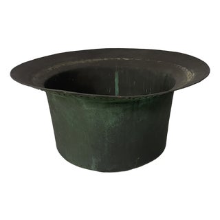 Vintage Italian Round Pot in Copper, 1930s For Sale