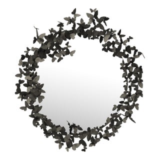 Warm Black Butterfly Mirror Wall Mirror For Sale