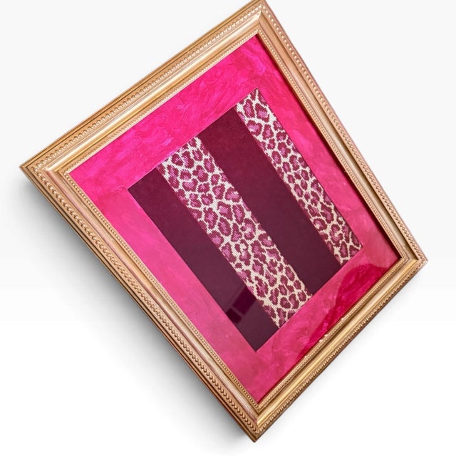 Meet Scarlett—a bold, one-of-a-kind wall piece featuring Schumacher’s Guépard Stripe Velvet. The repurposed designer...